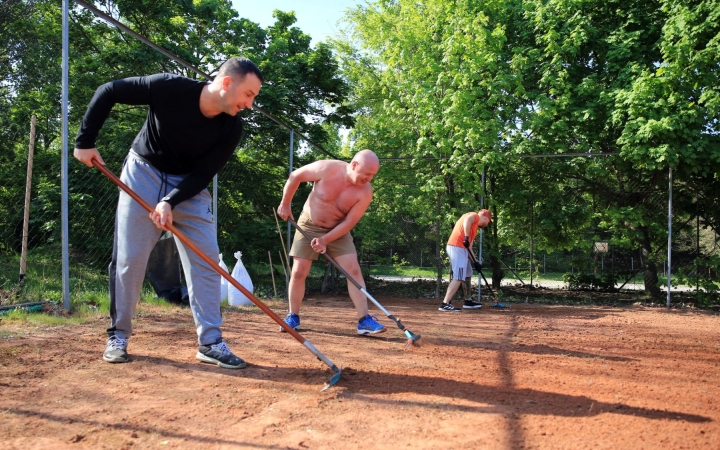 Felújították az újtelepi teniszpályát