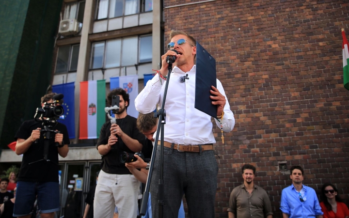 Felcsút előtt városunkban járt Magyar Péter