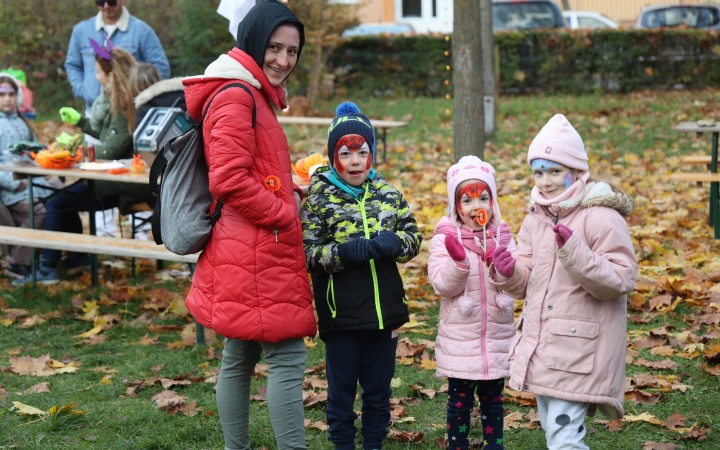 Halloween bulit rendeztek a Lajos király körúti játszótéren 