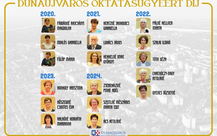 Dunaújváros oktatásáért – évtizedeken át