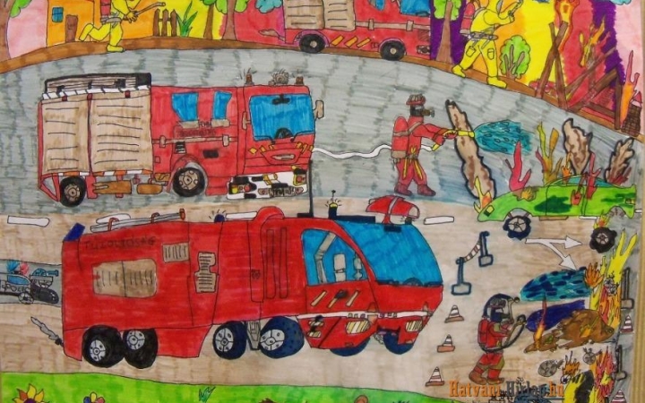 Rajzpályázat diákoknak a tűzvédelemről