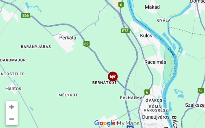 Baleset és teljes útzár a 62-es főúton