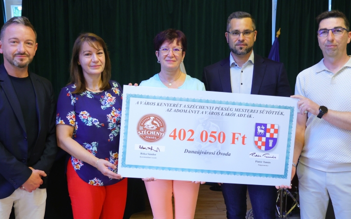 Dunaújváros Kenyere: jelentős adomány – most az óvodának