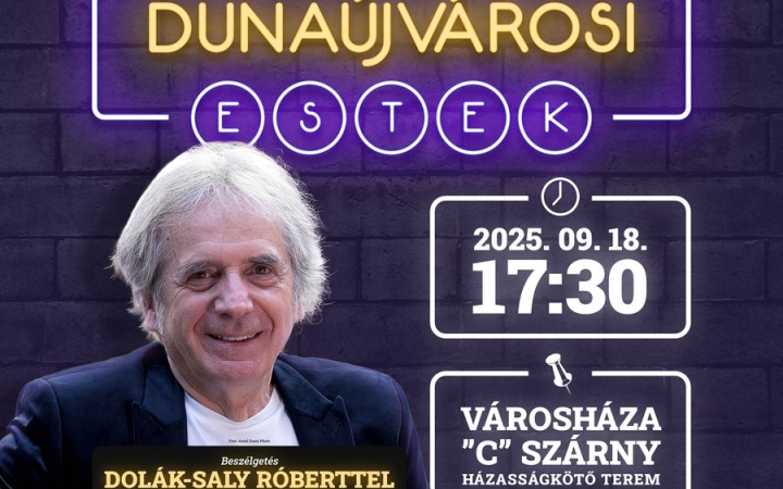 Dolák-Saly Róbert lesz a Dunaújvárosi Estek sorozatának vendége