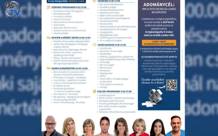 DSTV: segítség az egészségért szombaton