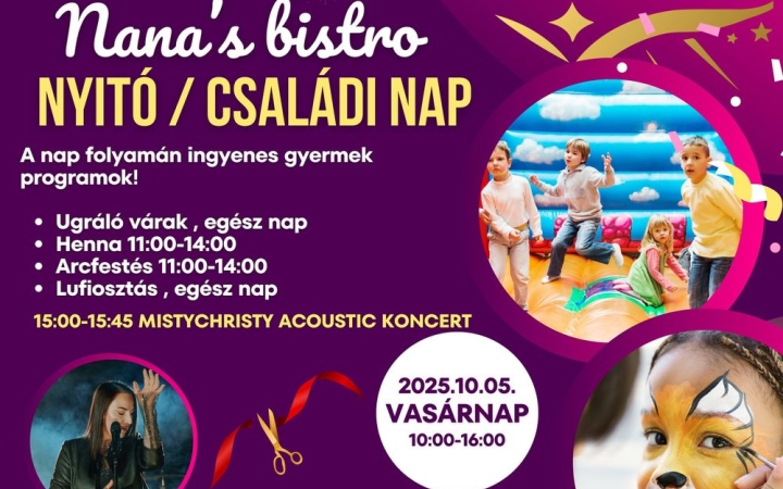 Családi nappal startol a Nana's Bistro