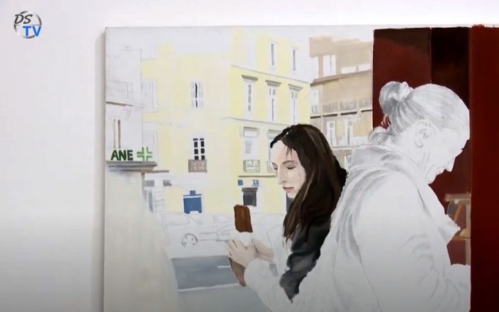 DSTV: Kim Corbisier festményei a Kortárs Művészeti Intézetben