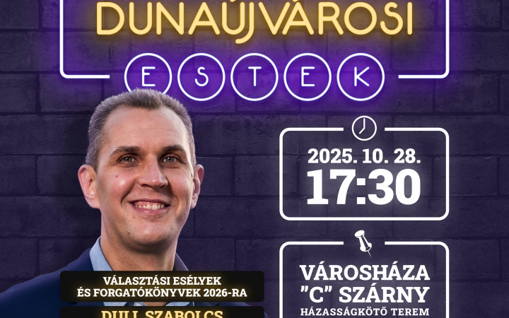 Politikai elemző lesz a Dunaújvárosi Estek vendége