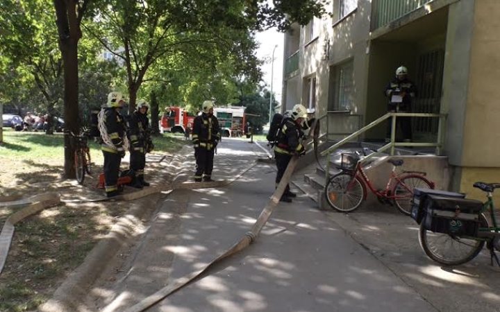 Tűz a Fáy utcában - ne ijedjenek meg, csak tűzoltási gyakorlat