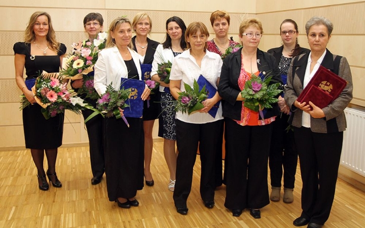 Aranylámpás díj Szabóné Sáfár Ilonának