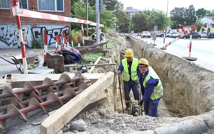 Építők útja - gázvezetéket cserél a szolgáltató