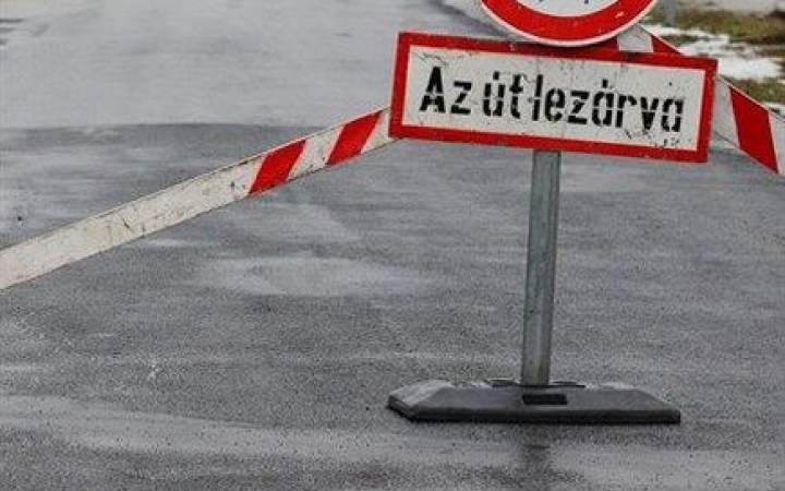 Javítás és útlezárás a Temető utcában