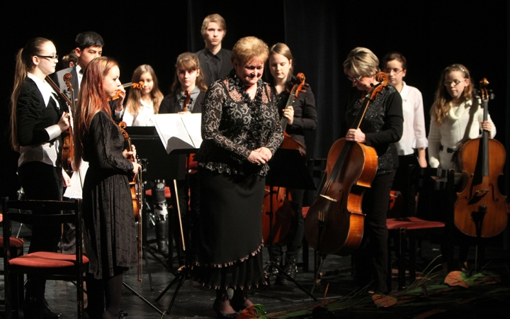 A zeneiskola újévi koncertje