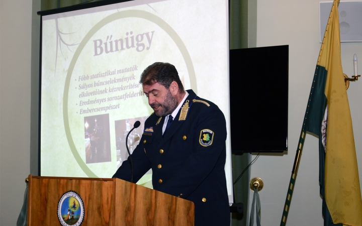Javulás-visszaesés - Évet értékelt a megyei rendőrfőkapitány