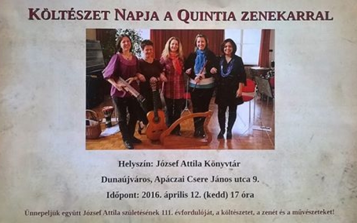 Quintia fellépés a könyvtárban