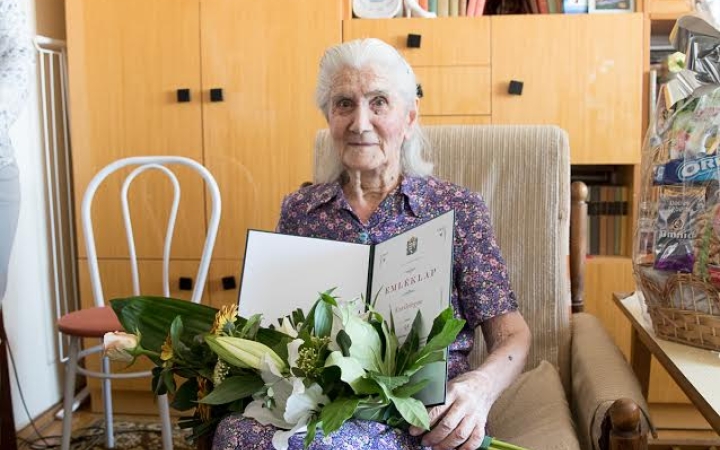 Szépkorú köszöntés - Margit néni 95 éves lett