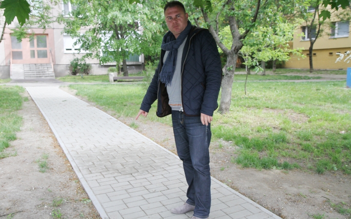 Új járdák a Rómain