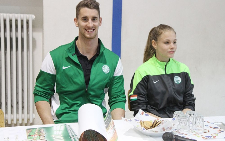 Fradi játékosok a Szilágyiban