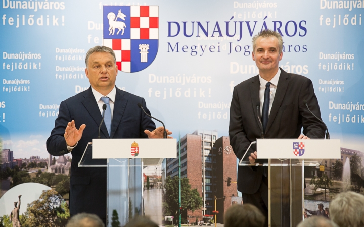 Orbán Viktor Dunaújvárosban