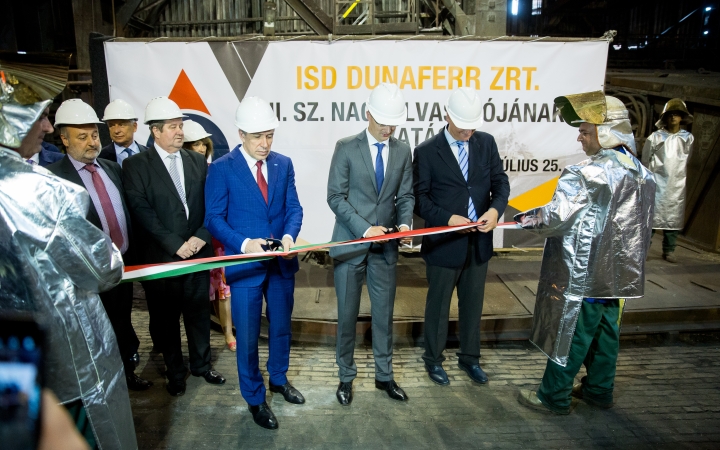 Átadták a II-es kohót, a vasmű újra teljes kapacitással üzemel