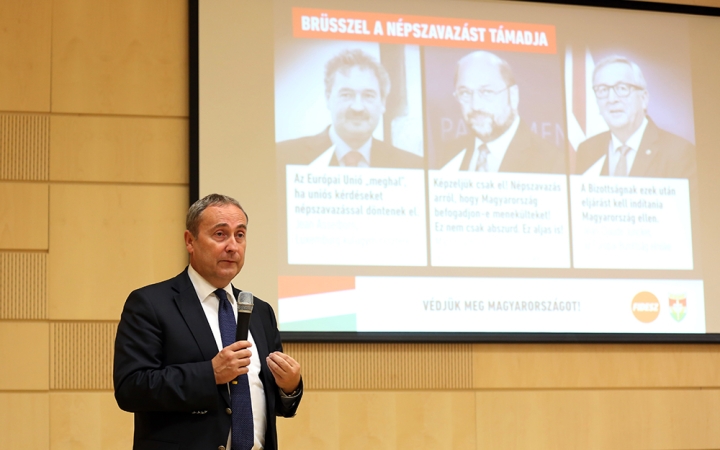 "Védjük meg a brüsszeli bürokráciától Magyarországot!"