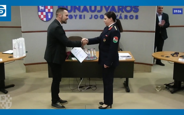 Embedded thumbnail for A város közbiztonságáért – három díjazottal