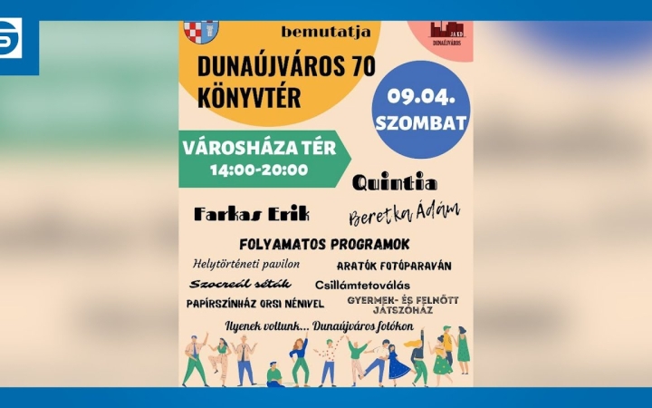 Embedded thumbnail for Dunaújváros 70: újra itt a KönyvTér!