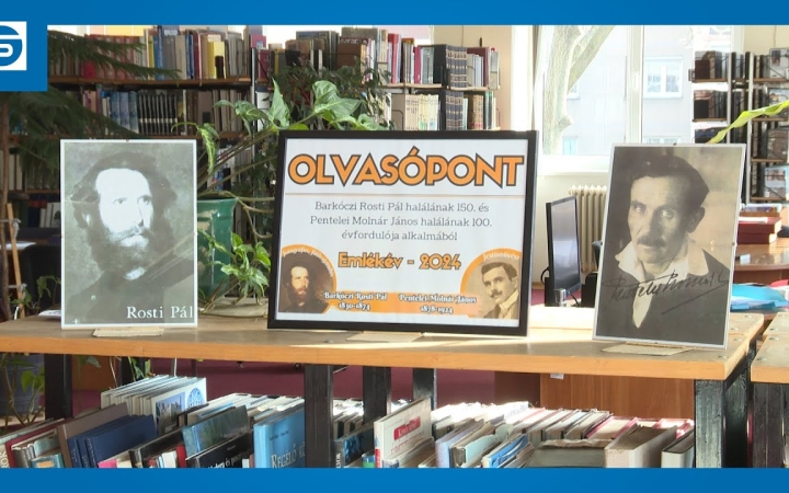 Embedded thumbnail for DSTV: Barkóci Rosti Pál és Pentelei Molnár János emléke a könyvtárban