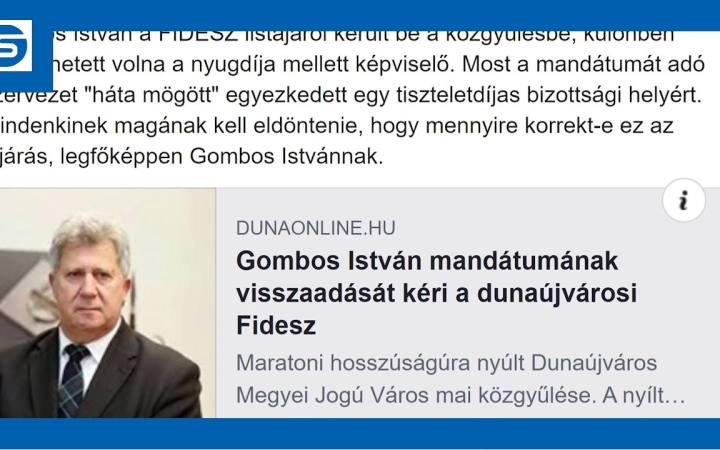 Embedded thumbnail for Rendkívüli sajtótájékoztatót tartott Szabó Zsolt a Gombos-ügyről