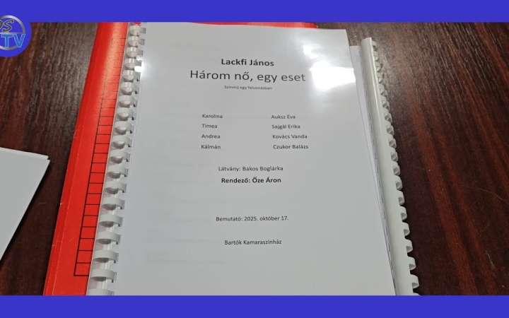 Embedded thumbnail for DSTV: "Három nő, egy eset" a Bartók színpadán