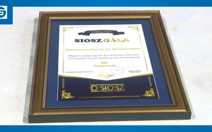 Embedded thumbnail for DSTV: szép elismerés a Vasvárinak