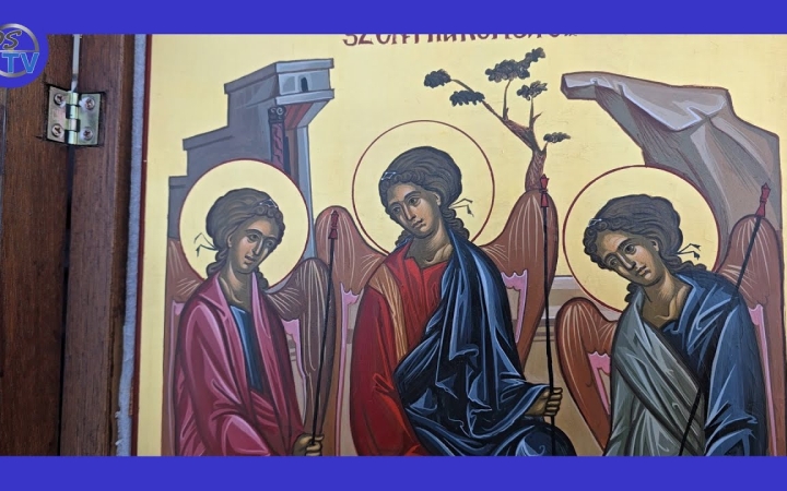 Embedded thumbnail for Menet után közös imádságot szerveztek a Rubljov-hasonmás ikon megérkezésekor