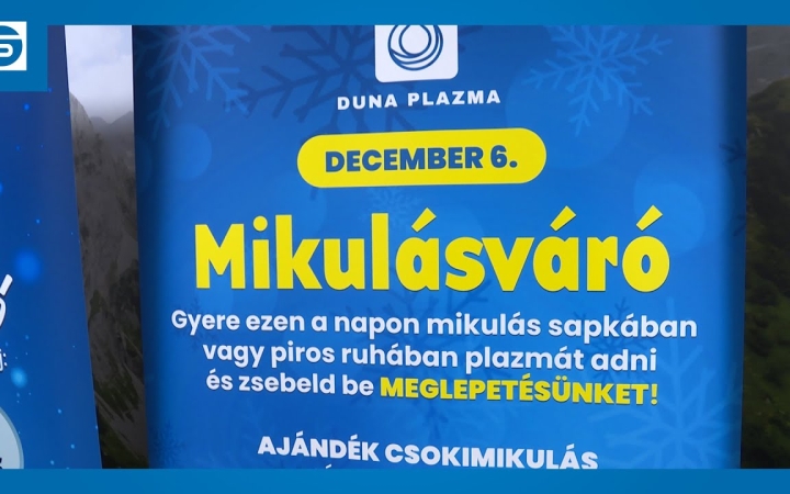 Embedded thumbnail for DSTV: Mikulás a Duna Plazmában