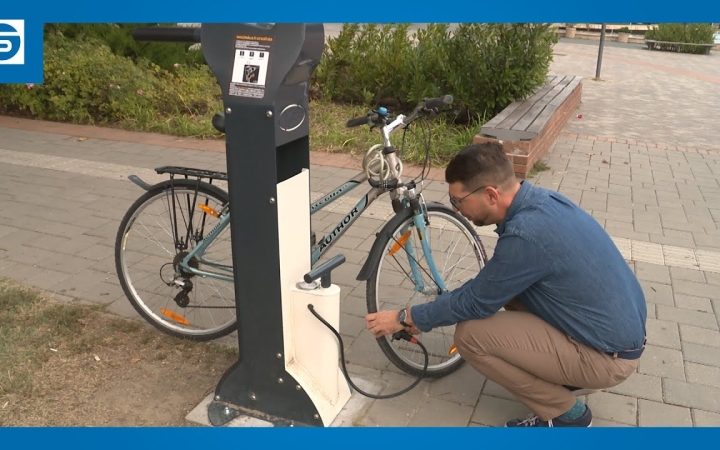 Embedded thumbnail for Kerékpárjavító pont – már a főtéren is